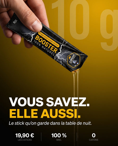 HoneyFoudre – Sticks de Miel Aphrodisiaque (3 / 6 / 12 sticks)