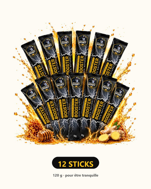 HoneyFoudre – Sticks de Miel Aphrodisiaque (3 / 6 / 12 sticks)