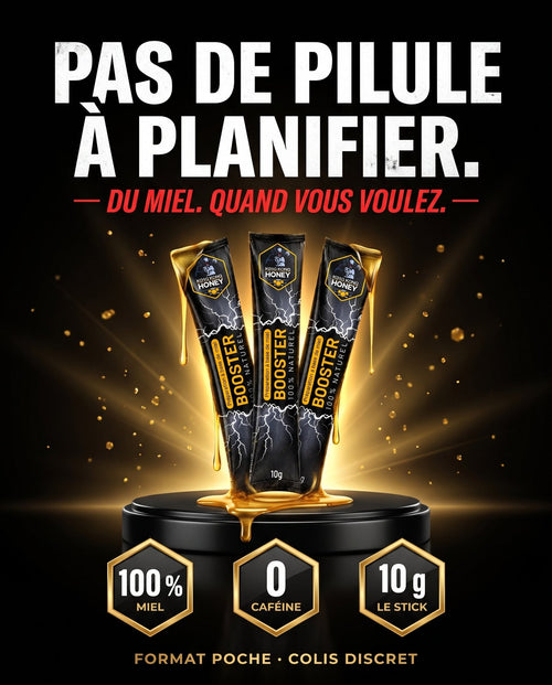 HoneyFoudre – Sticks de Miel Aphrodisiaque (3 / 6 / 12 sticks)